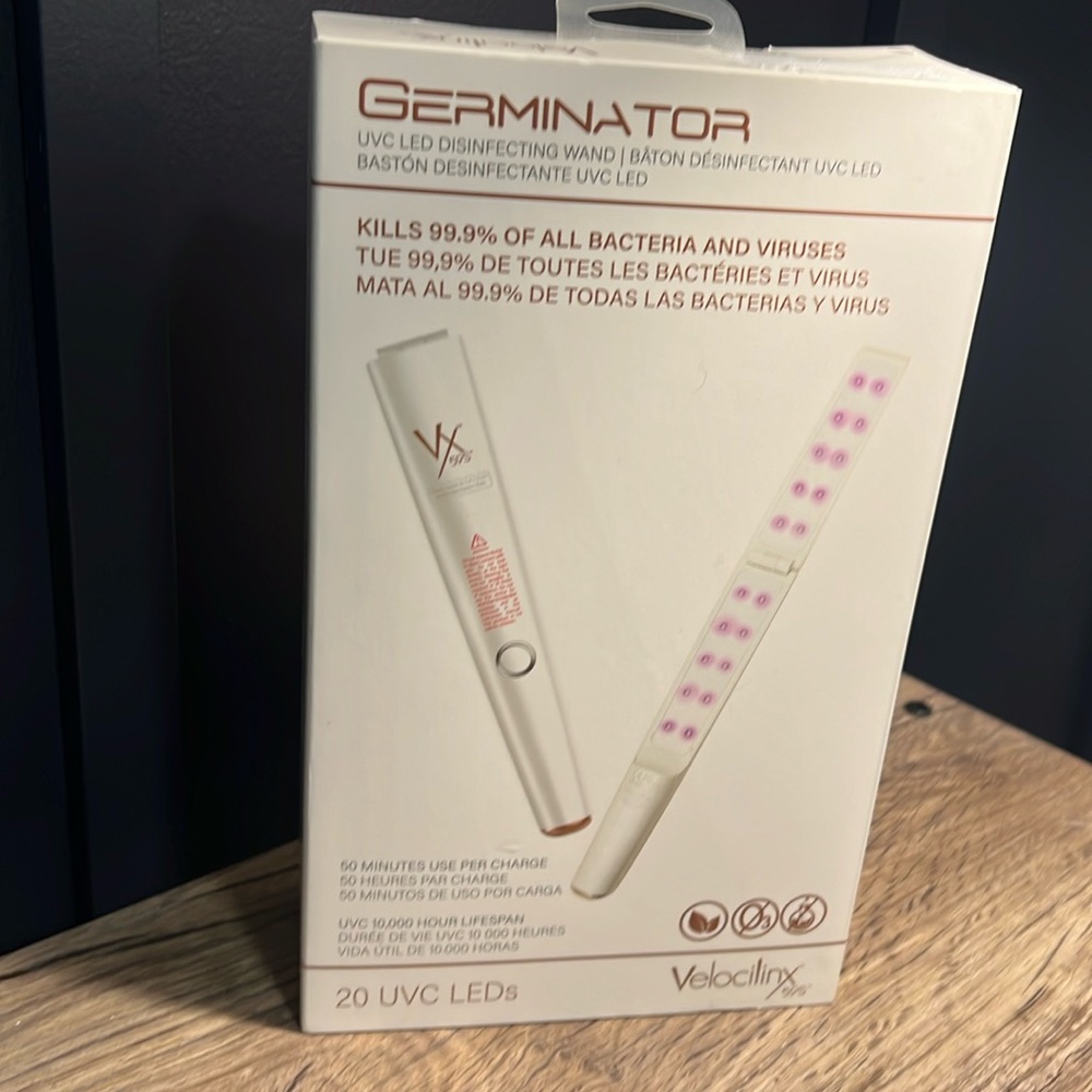 NEW - Velocilinx 59s Germinator UVC LED Disinfecting Wand